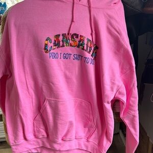 Pink Graphic Hoodie